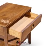 broyhill brasilia mid century walnut and brass nightstand