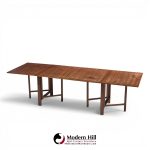 bruno mathsson style maria mid century danish teak expanding dining table