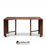 bruno mathsson style maria mid century danish teak expanding dining table