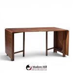 bruno mathsson style maria mid century danish teak expanding dining table