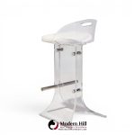 charles hollis jones for hill manufacturing mid century lucite barstools - set of 3