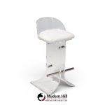 charles hollis jones for hill manufacturing mid century lucite barstools - set of 3