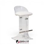 charles hollis jones for hill manufacturing mid century lucite barstools - set of 3