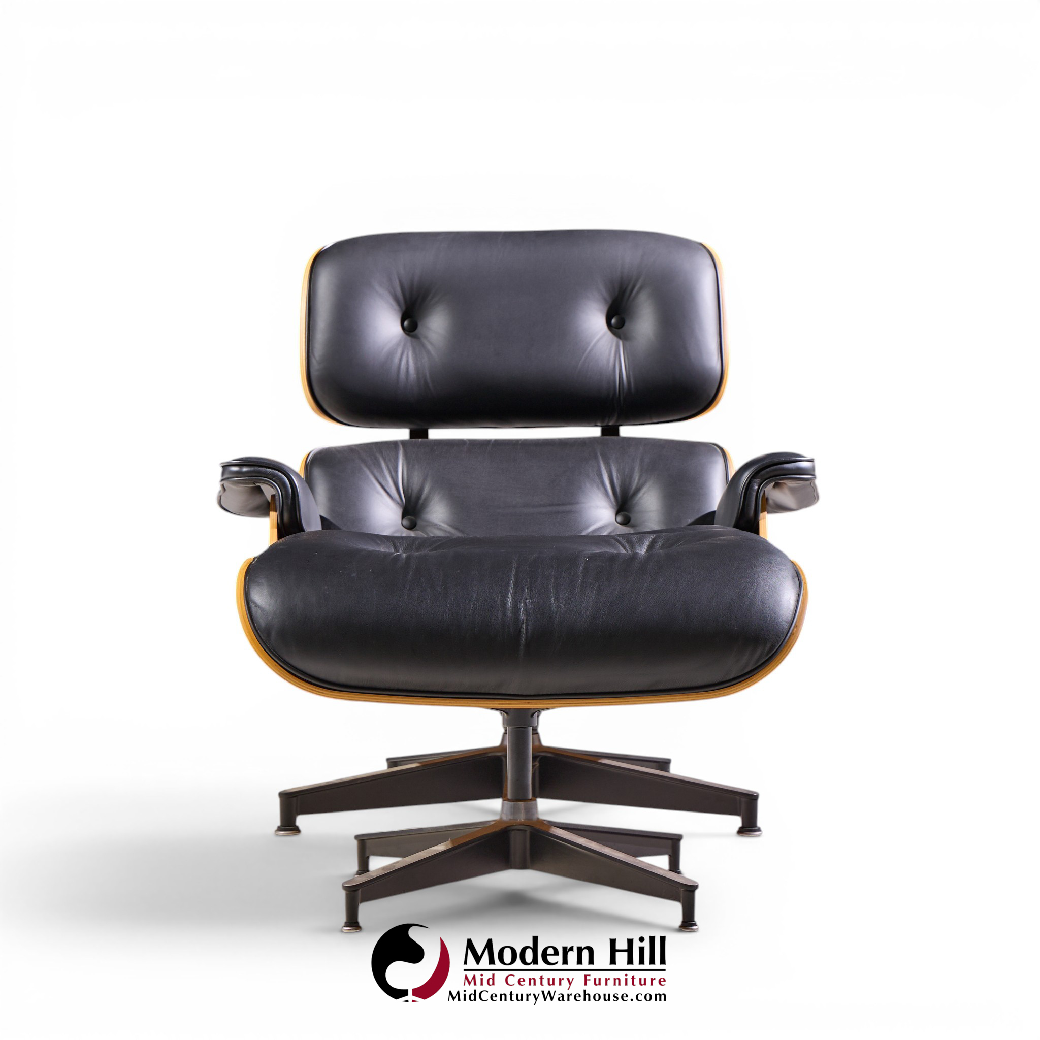 charles & ray eames for herman miller eames mid century walnut lounge chair and ottoman