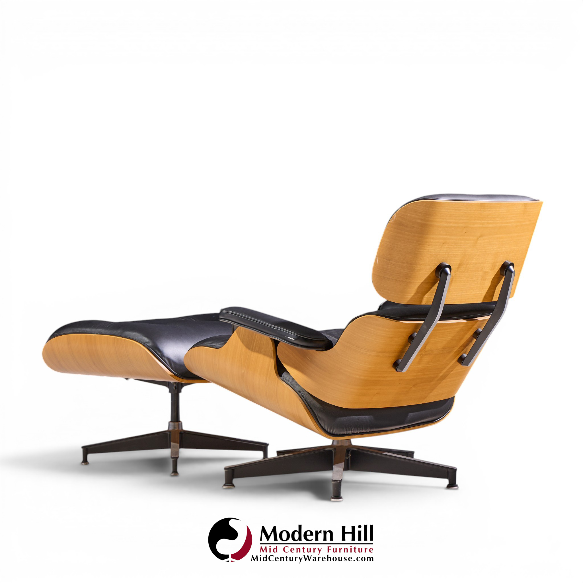 charles & ray eames for herman miller eames mid century walnut lounge chair and ottoman