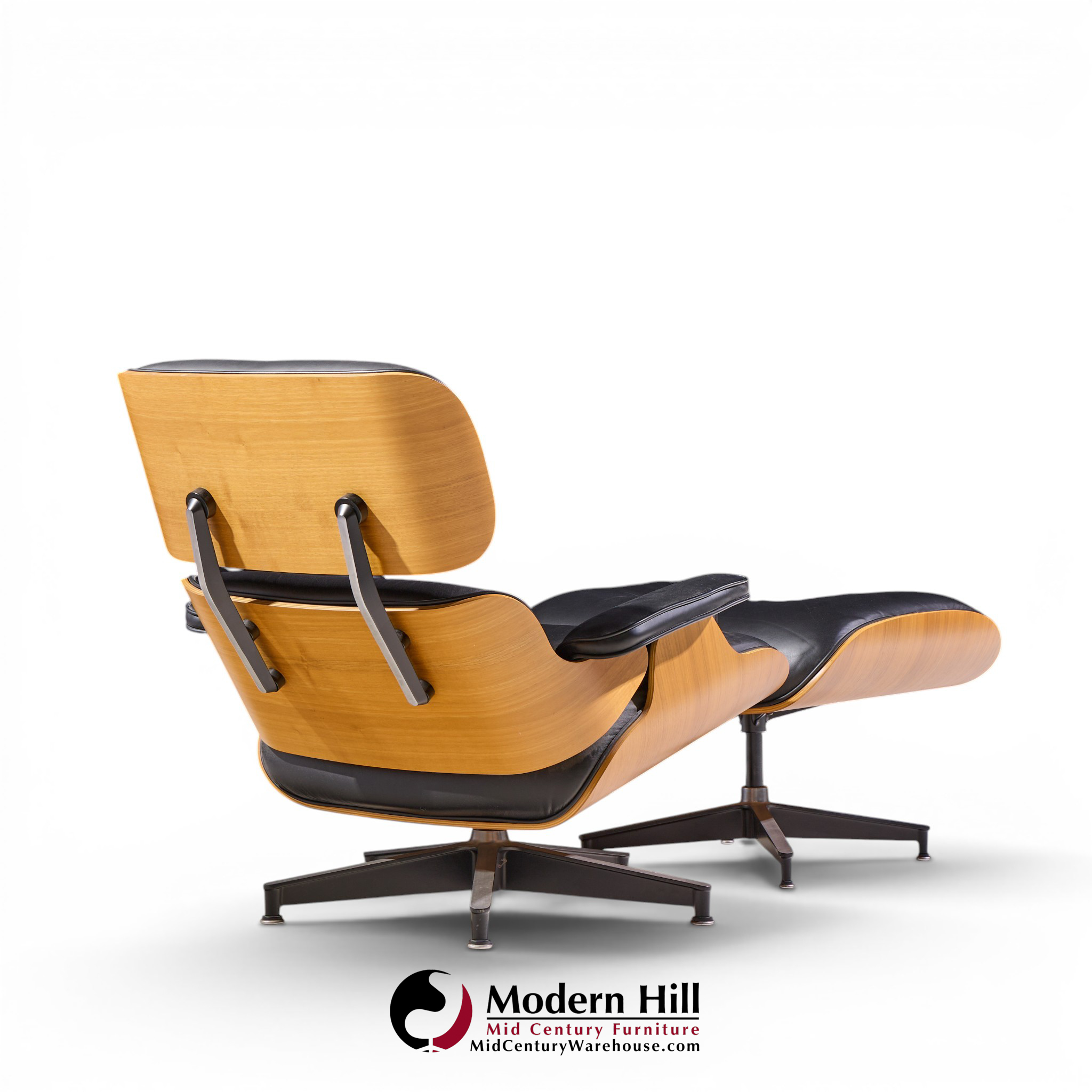 charles & ray eames for herman miller eames mid century walnut lounge chair and ottoman