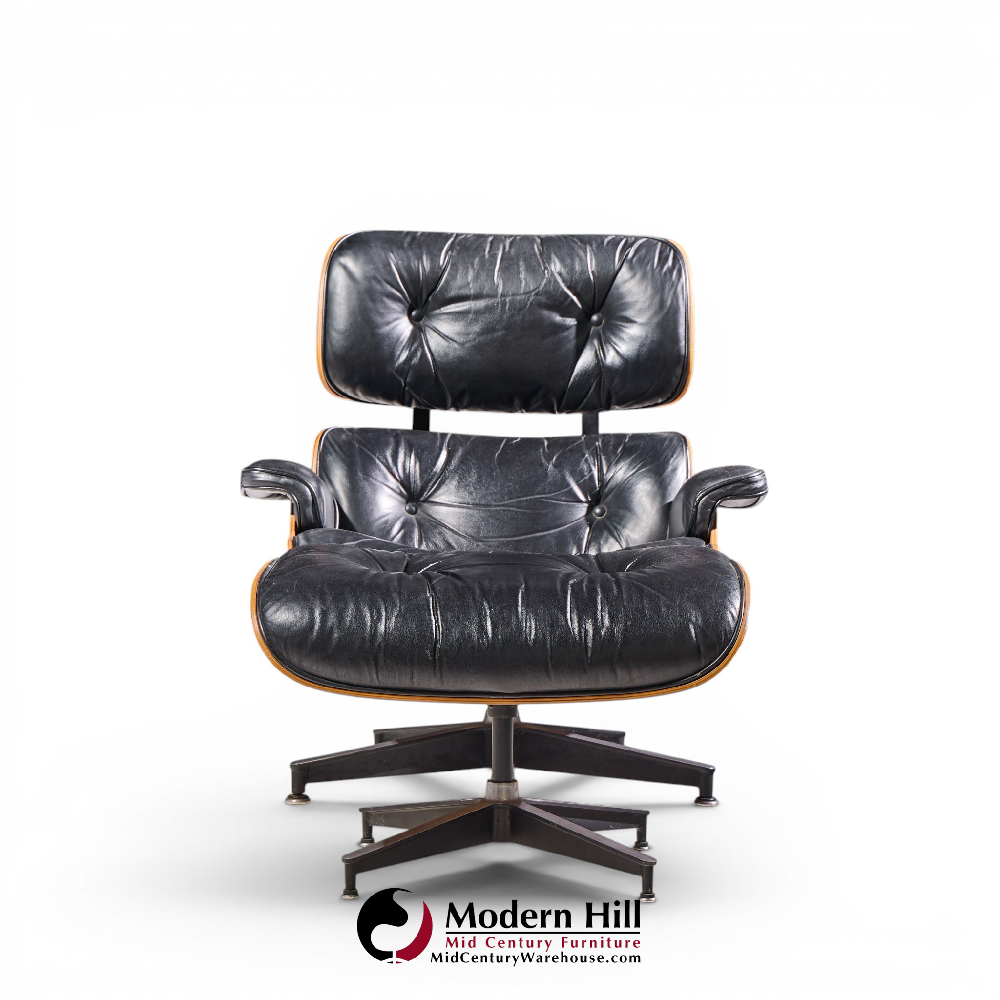 charles and ray eames for herman miller mid century rosewood eames lounge chair and ottoman