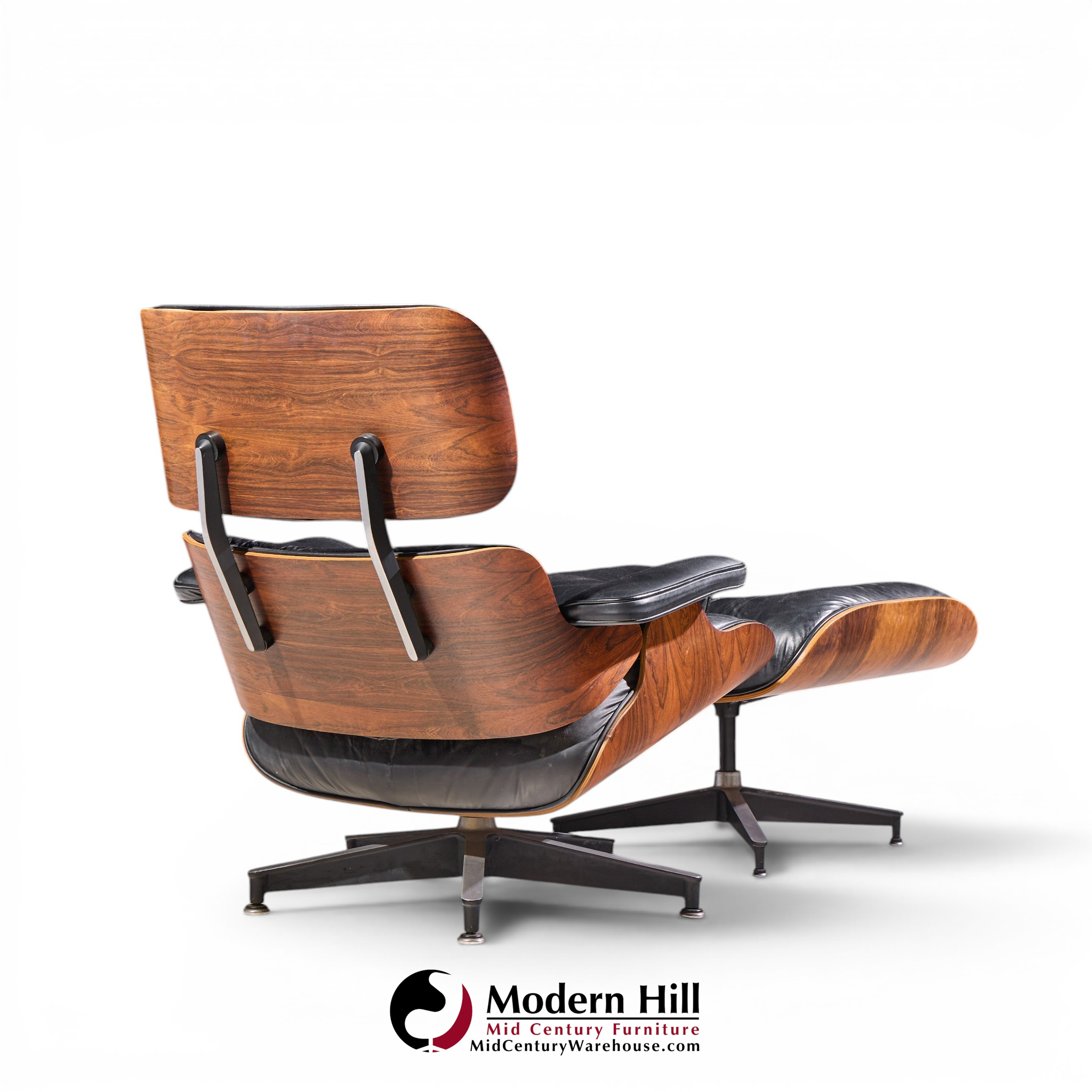 charles and ray eames for herman miller mid century rosewood eames lounge chair and ottoman