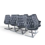 chromcraft star trek mid century chairs - set of 10