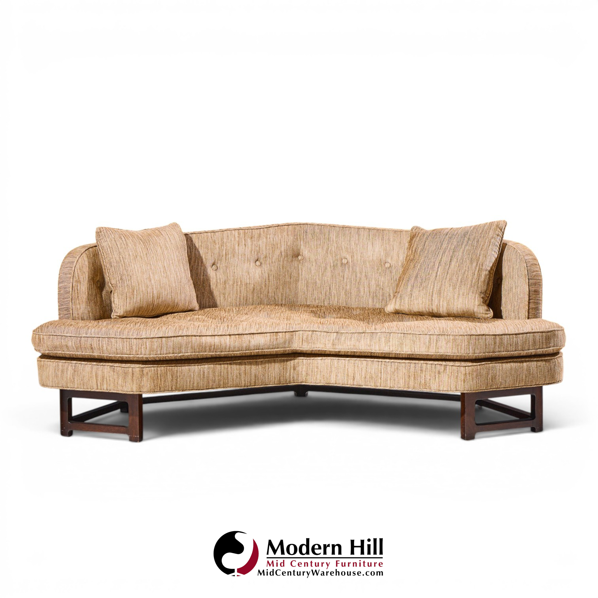 edward wormley for dunbar mid century janus sofas - pair