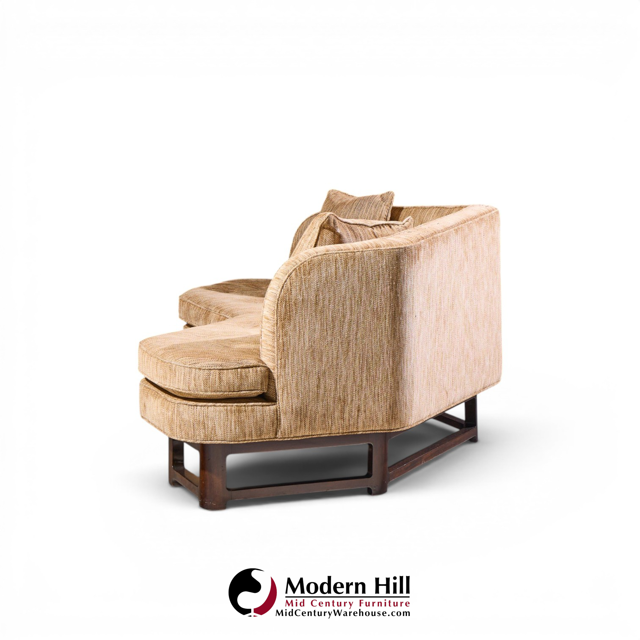 edward wormley for dunbar mid century janus sofas - pair
