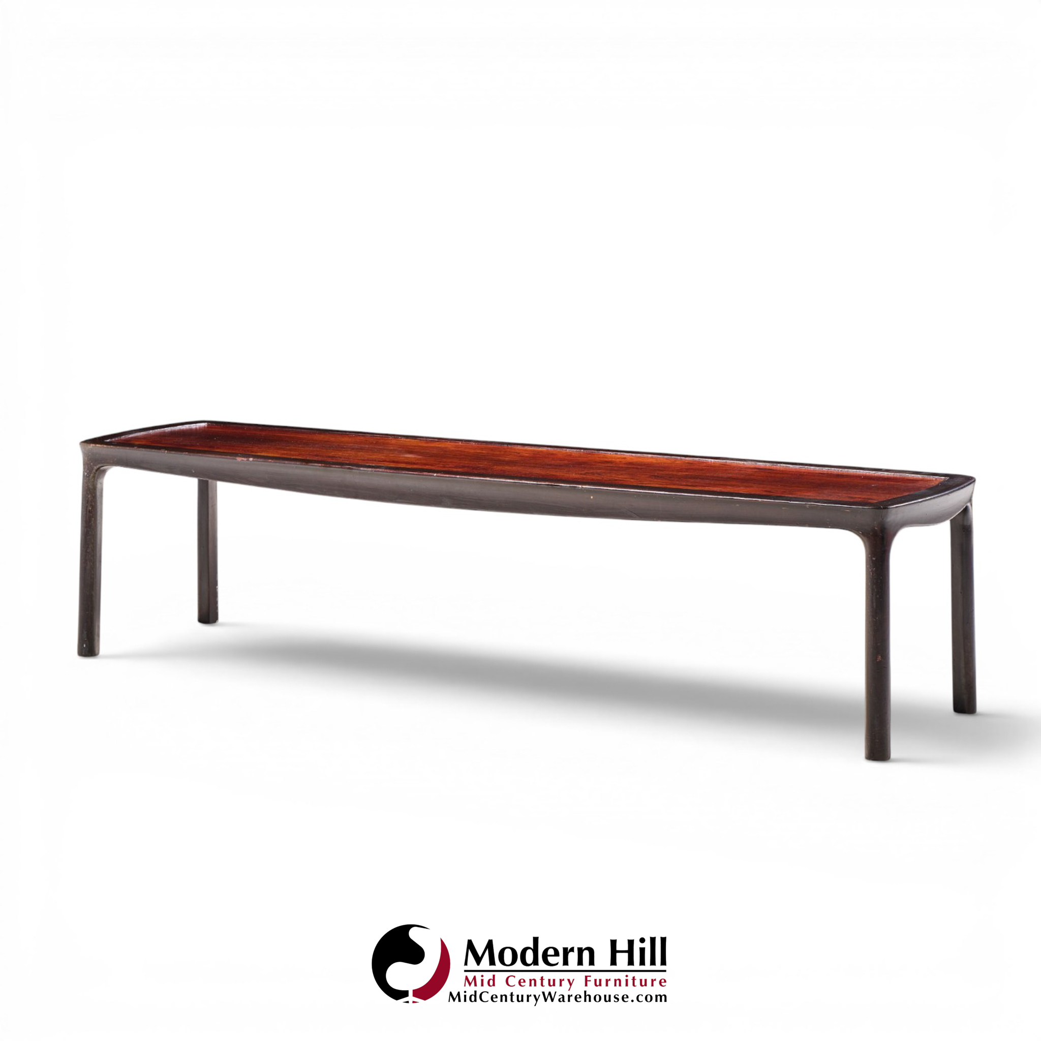 edward wormley for dunbar mid century rosewood coffee table