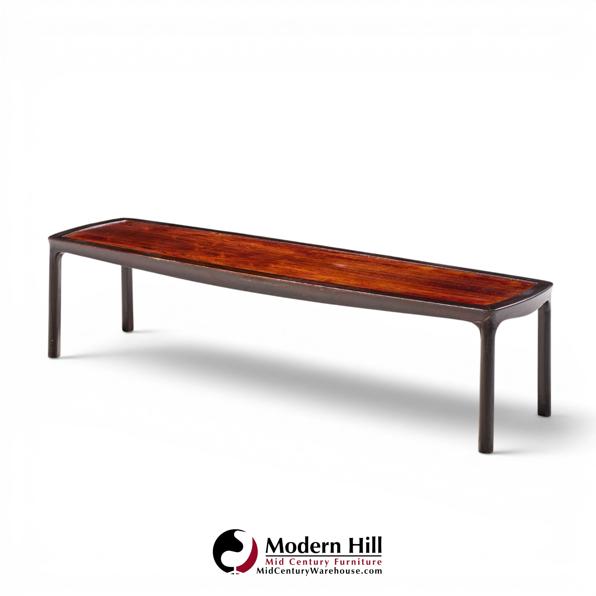 edward wormley for dunbar mid century rosewood coffee table