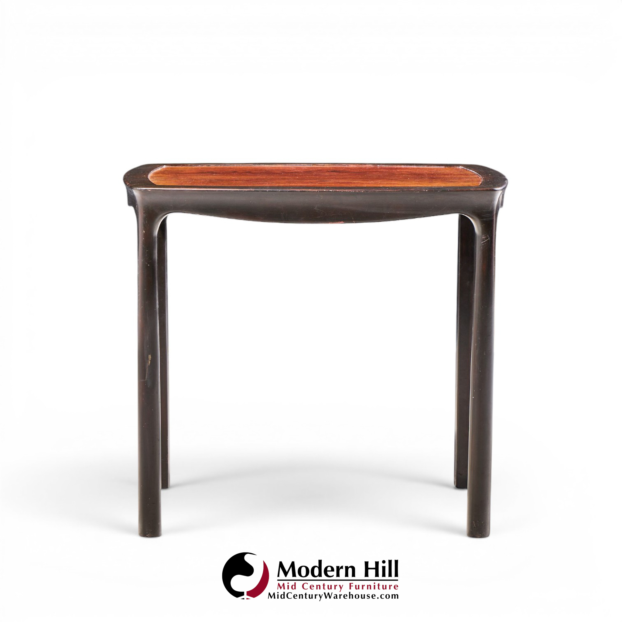 edward wormley for dunbar mid century rosewood side end tables - pair