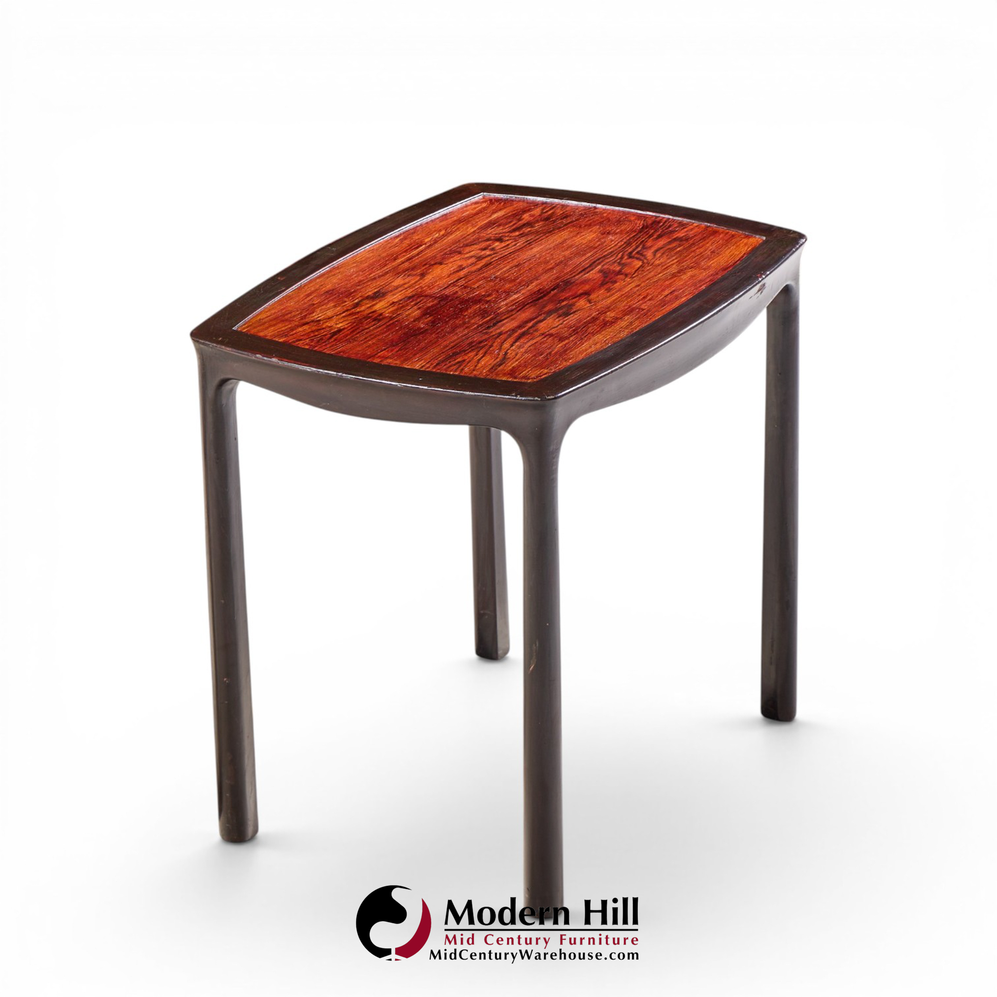 edward wormley for dunbar mid century rosewood side end tables - pair