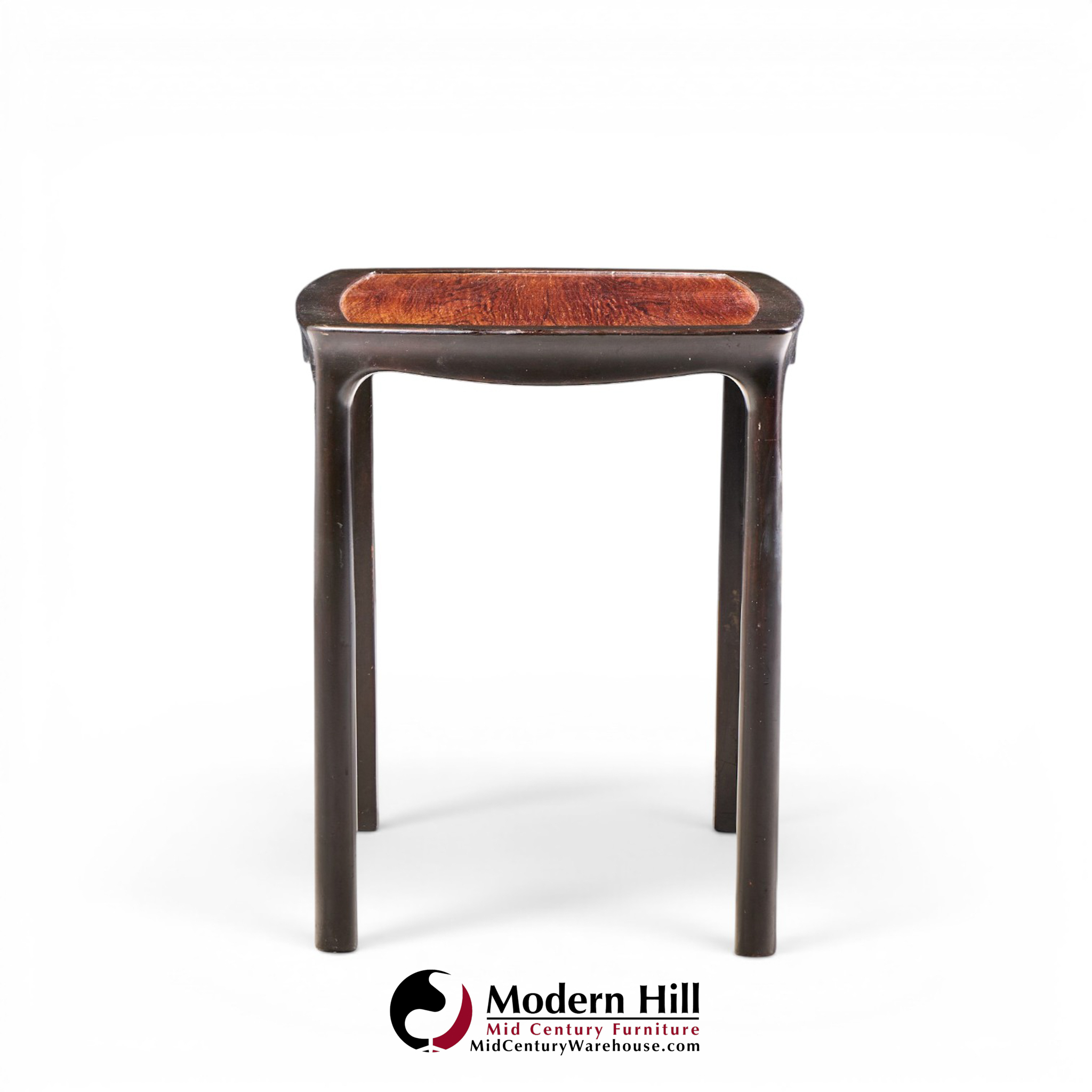 edward wormley for dunbar mid century rosewood side end tables - pair
