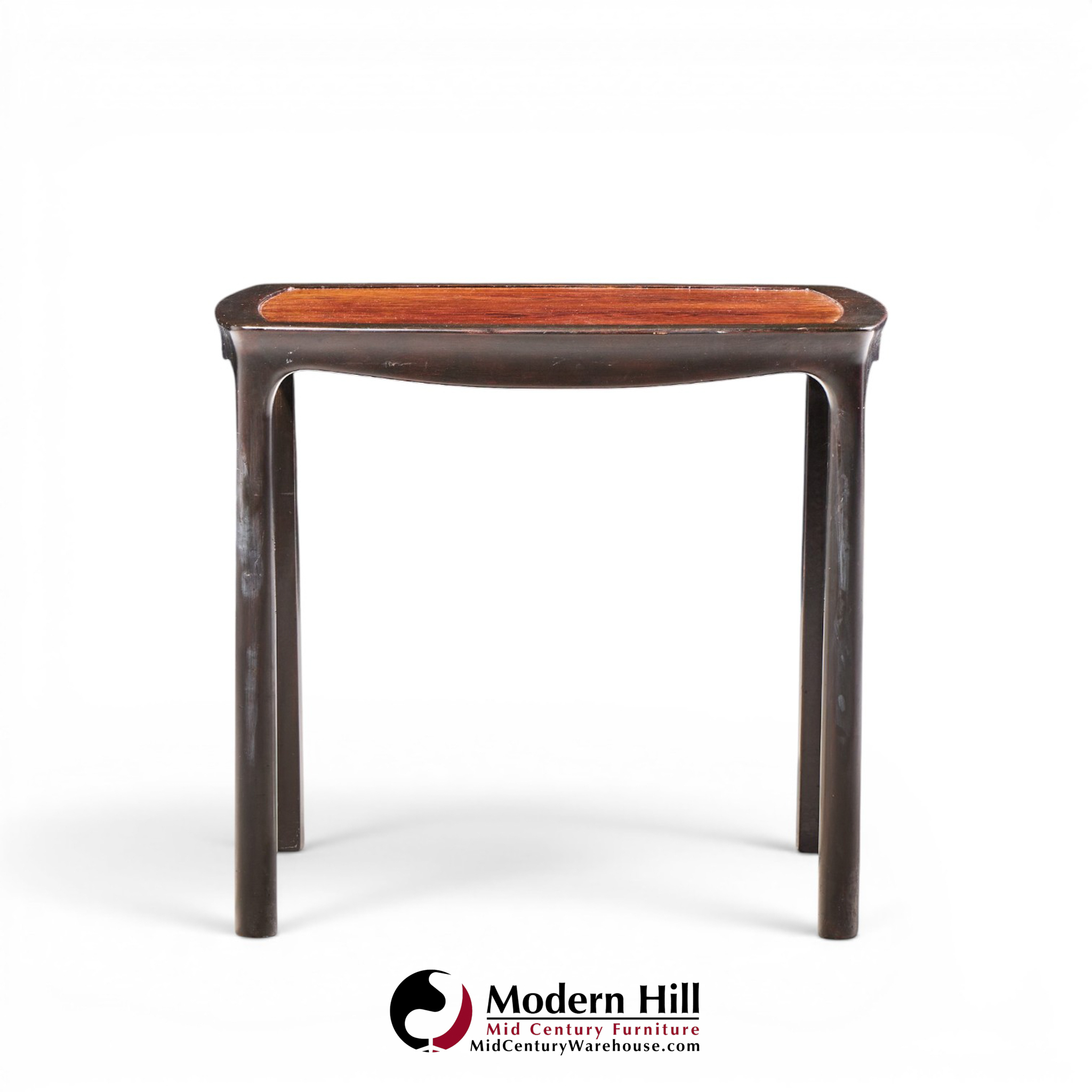 edward wormley for dunbar mid century rosewood side end tables - pair