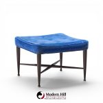 edward wormley for dunbar model 5002 mid century thebes mahogany stools - pair