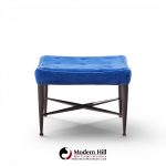 edward wormley for dunbar model 5002 mid century thebes mahogany stools - pair