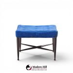edward wormley for dunbar model 5002 mid century thebes mahogany stools - pair