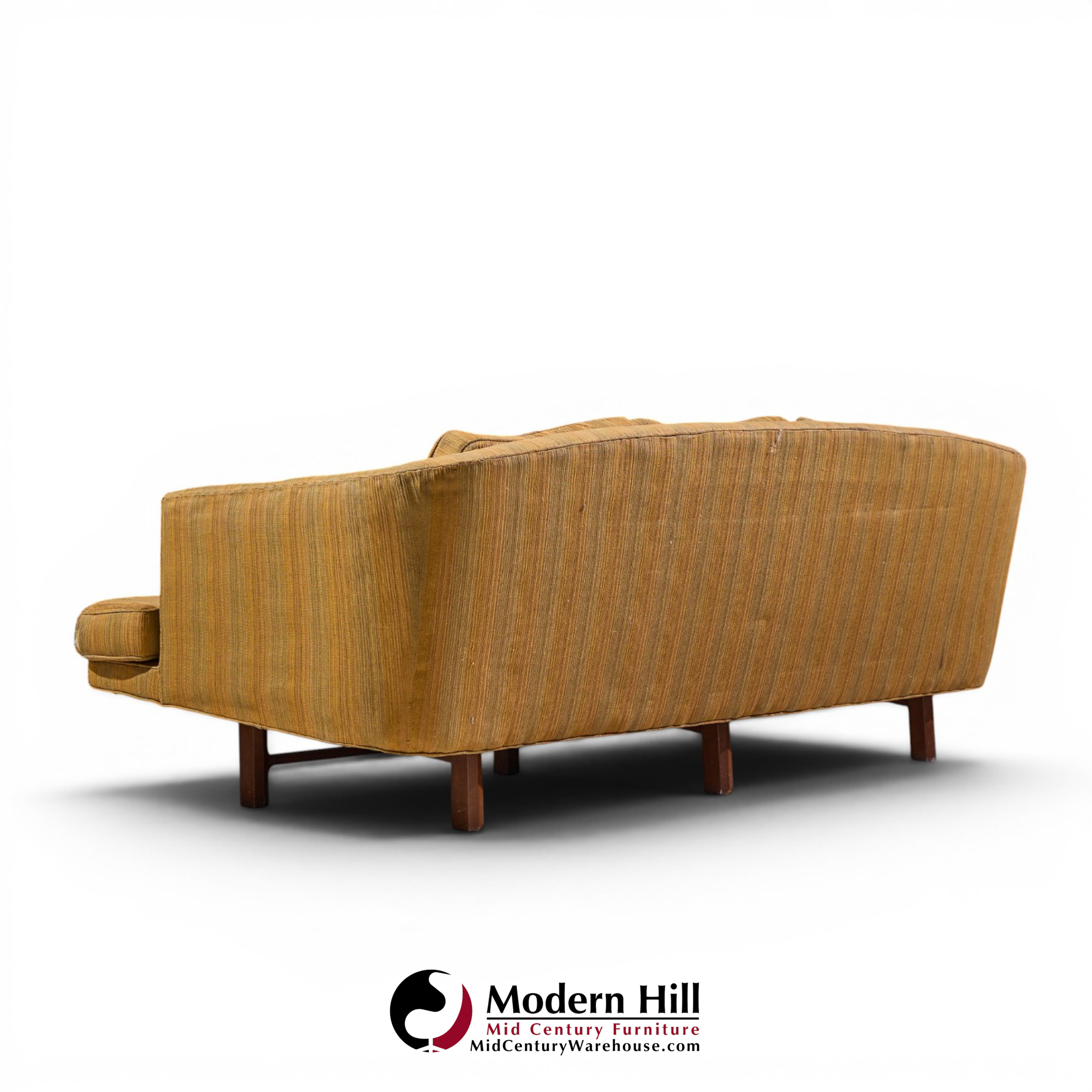 edward wormley for dunbar model 5244 mid century mahogany sofa
