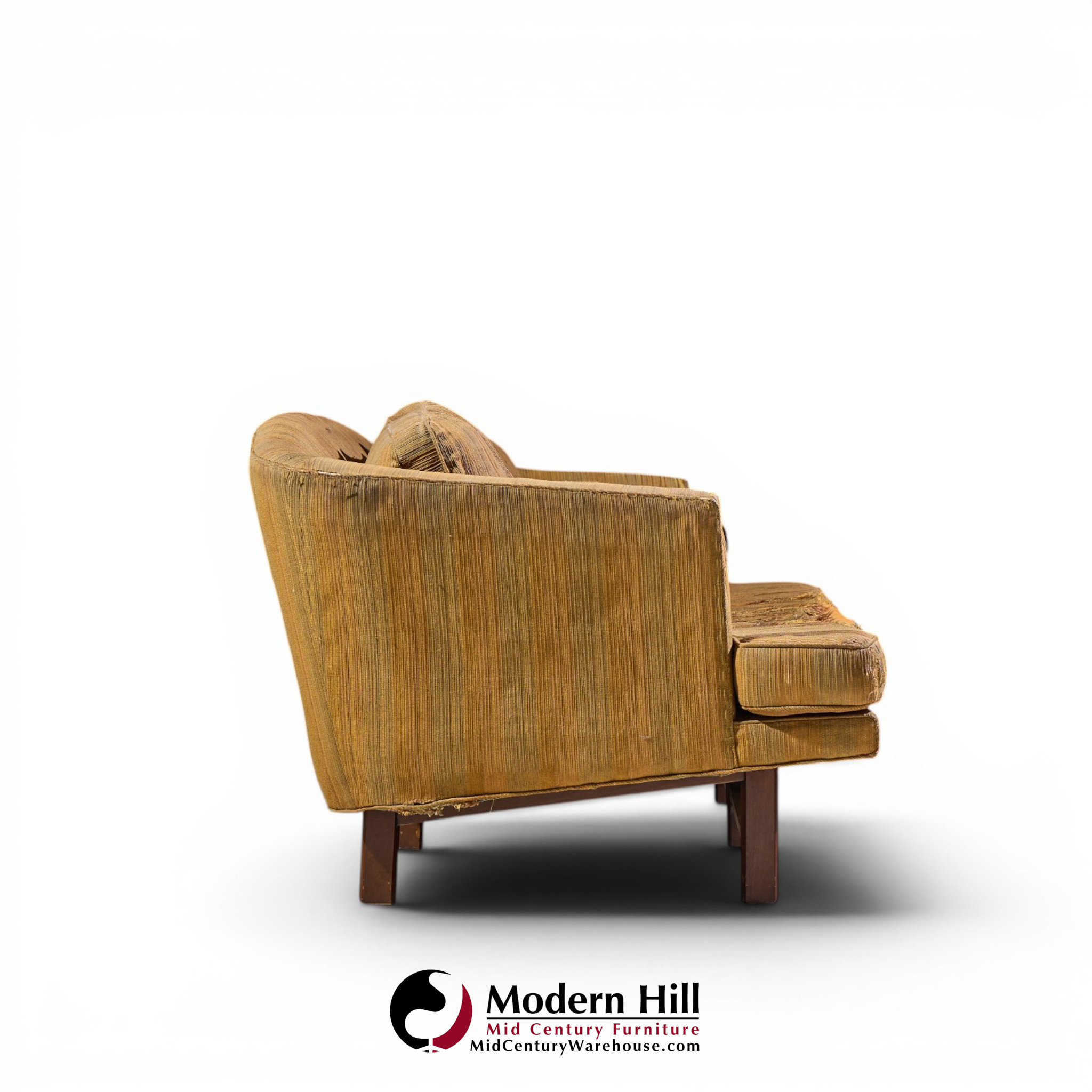 edward wormley for dunbar model 5244 mid century mahogany sofa