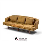 edward wormley for dunbar model 5244 mid century mahogany sofa