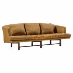 edward wormley for dunbar model 5244 mid century mahogany sofa
