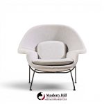 eero saarinen for knoll mid century womb chairs - pair