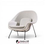 eero saarinen for knoll mid century womb chairs - pair