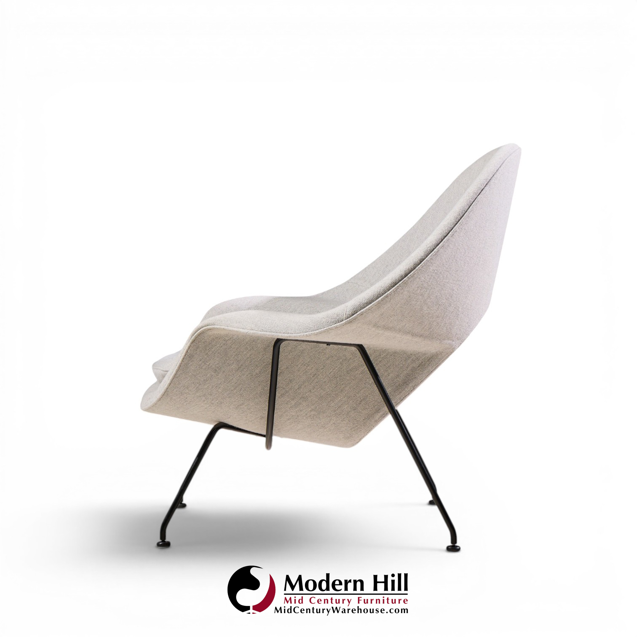 eero saarinen for knoll mid century womb chairs - pair