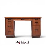 frank lloyd wright taliesin mid century mahogany desk