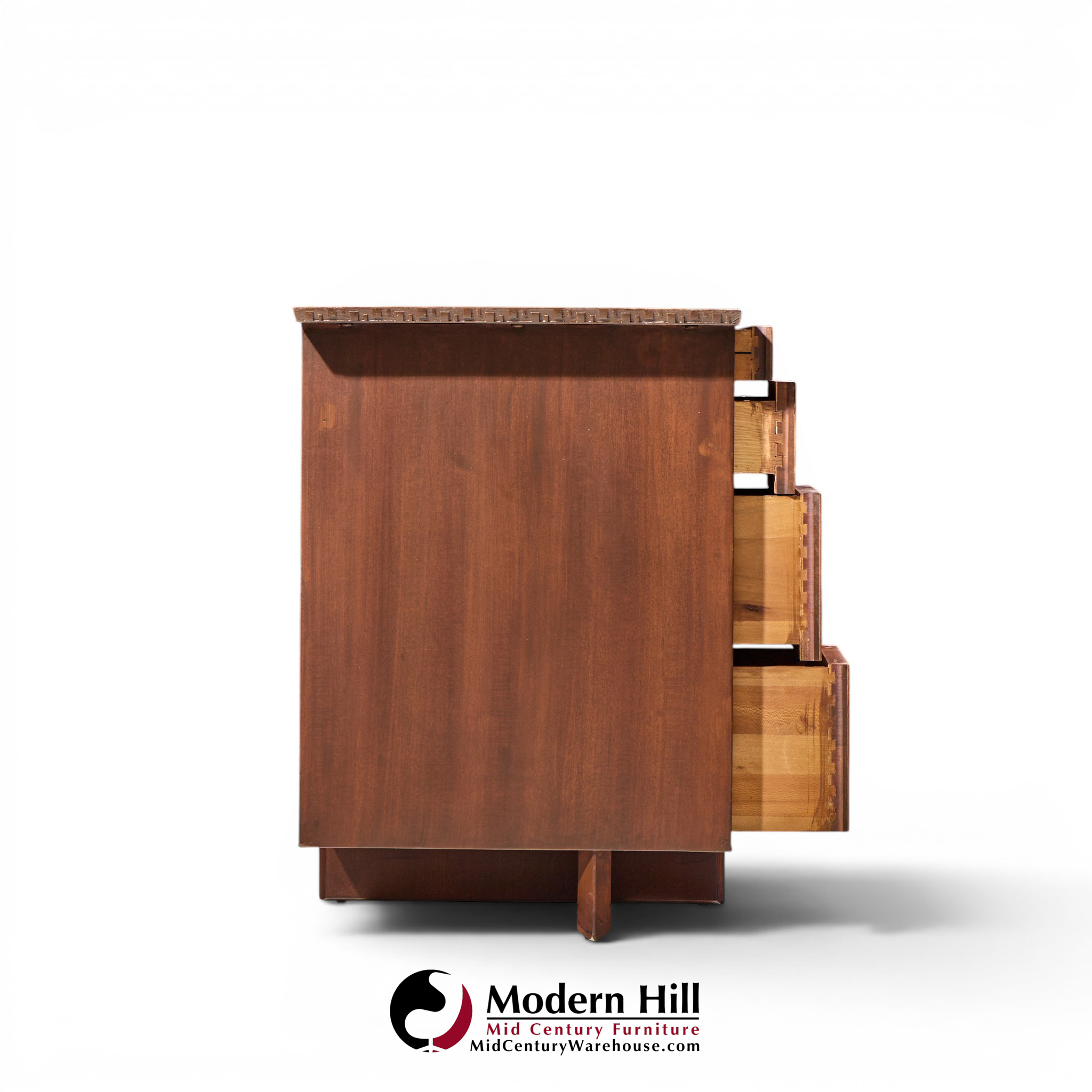 frank lloyd wright taliesin mid century mahogany desk