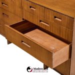 frank lloyd wright for henredon taliesin mid century 10 drawer mahogany lowboy dresser