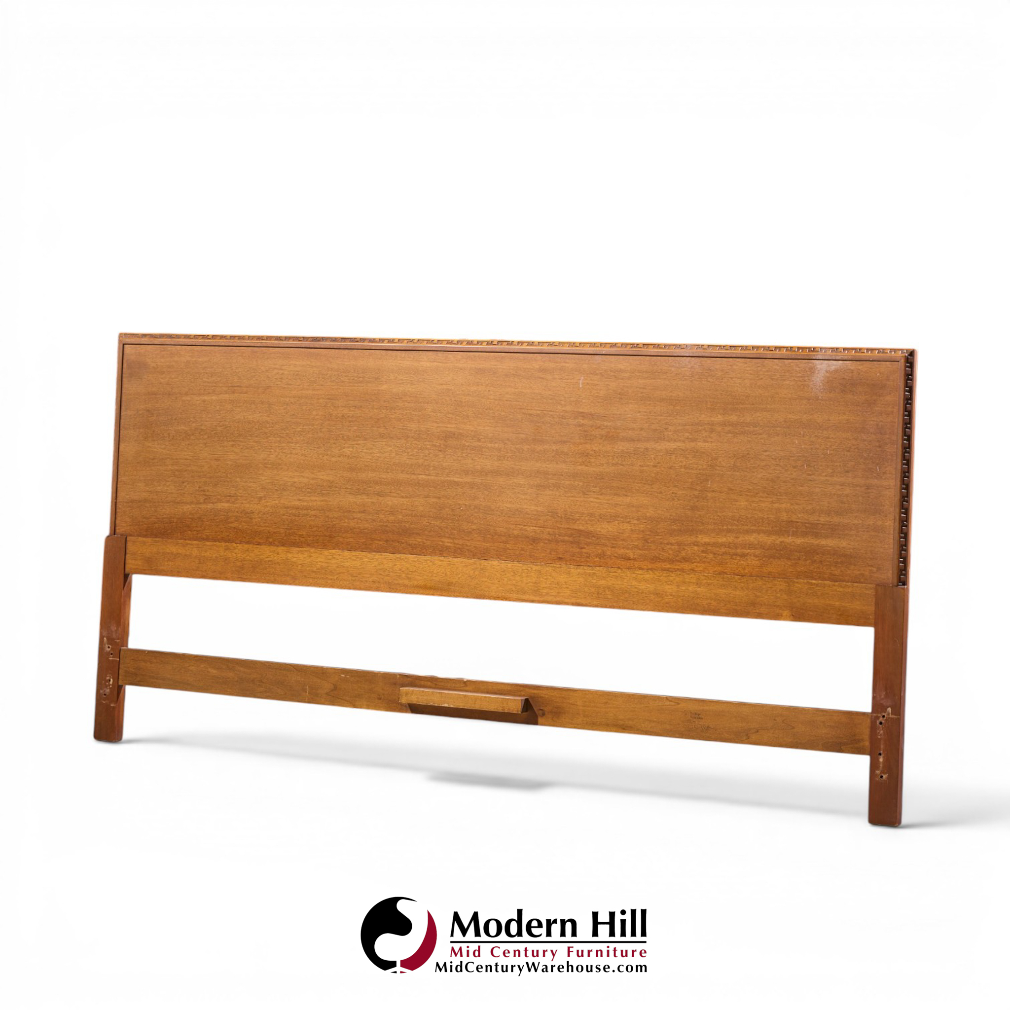 frank lloyd wright for henredon taliesin mid century mahogany king headboard