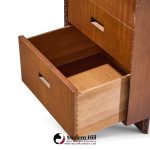 frank lloyd wright for henredon taliesin mid century mahogany nightstands - pair