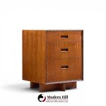 frank lloyd wright for henredon taliesin mid century mahogany nightstands - pair