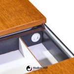 george nelson for herman miller mid century walnut server bar cart