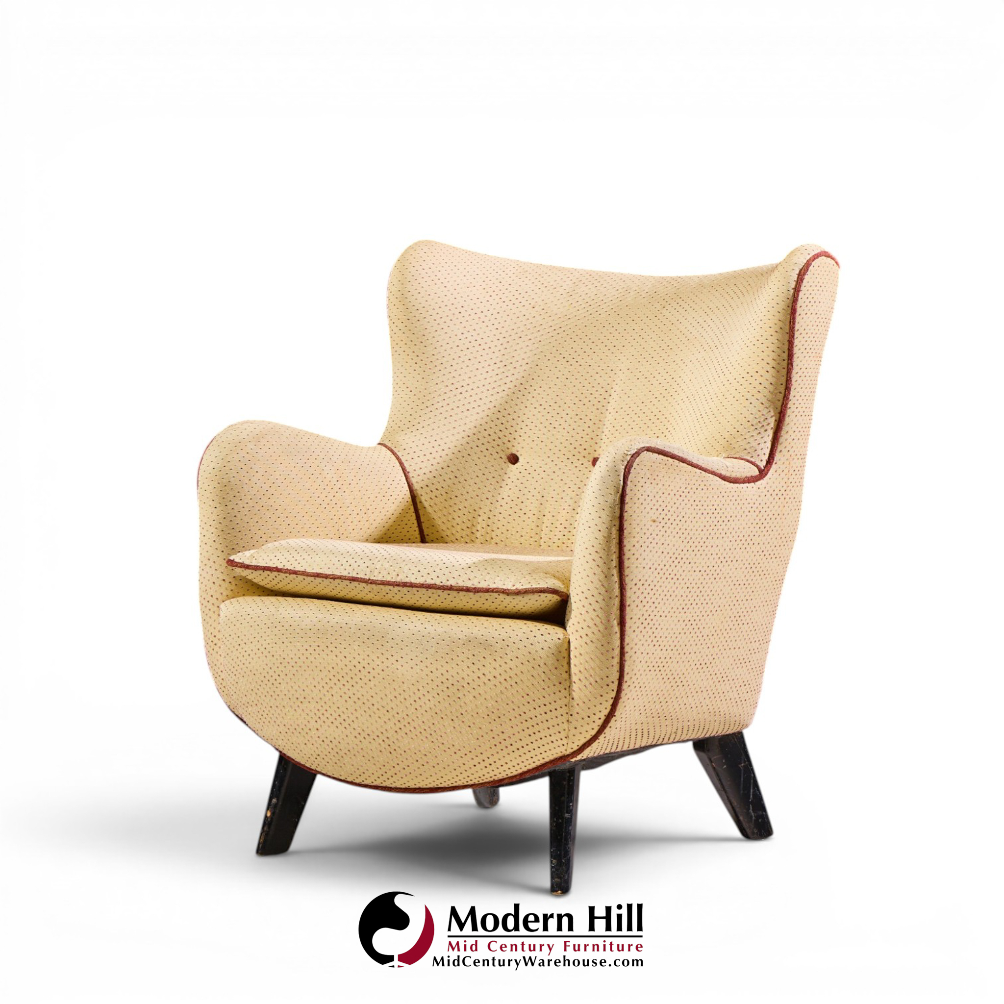 george nelson for herman miller model 4688 mid century lounge chairs - pair