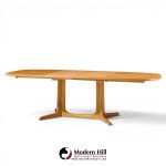 gudme mobelfabrik mid century danish teak expanding dining table with 2 leaves