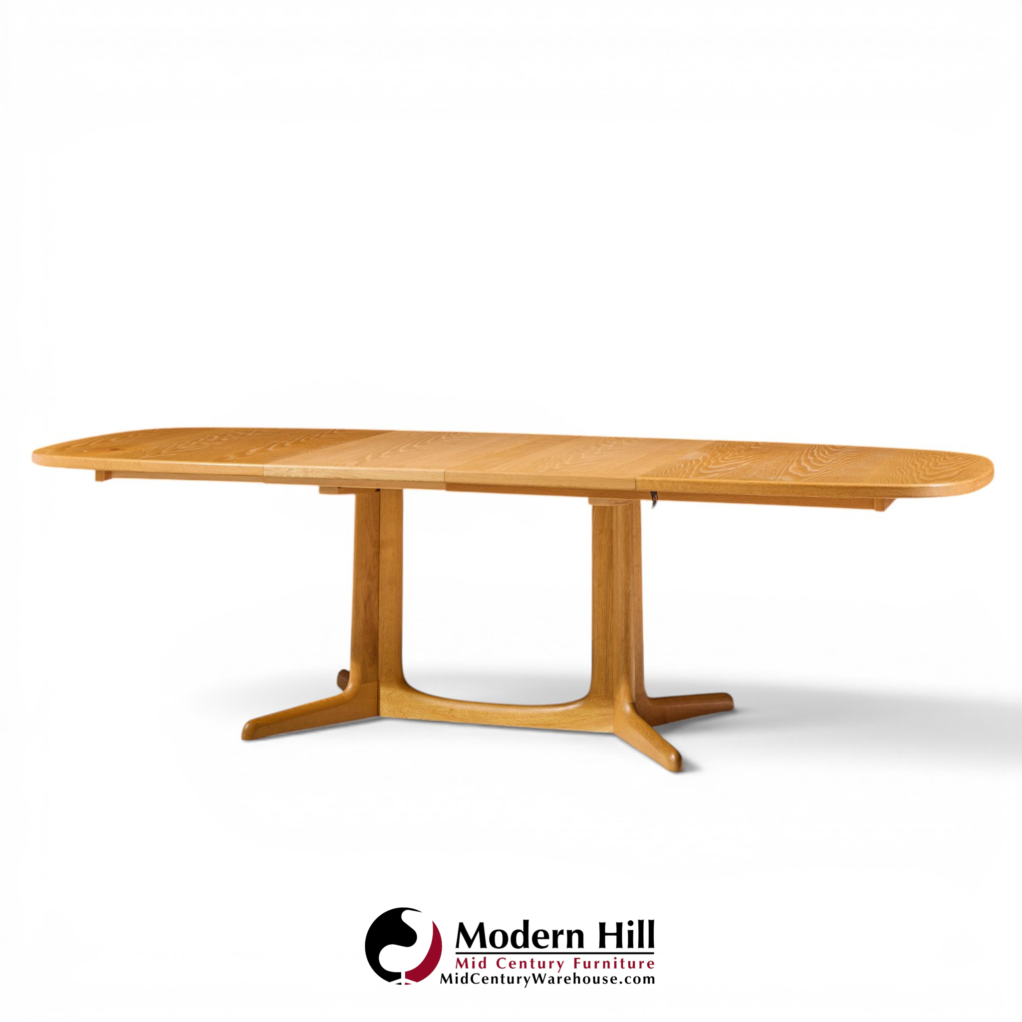 gudme mobelfabrik mid century danish teak expanding dining table with 2 leaves
