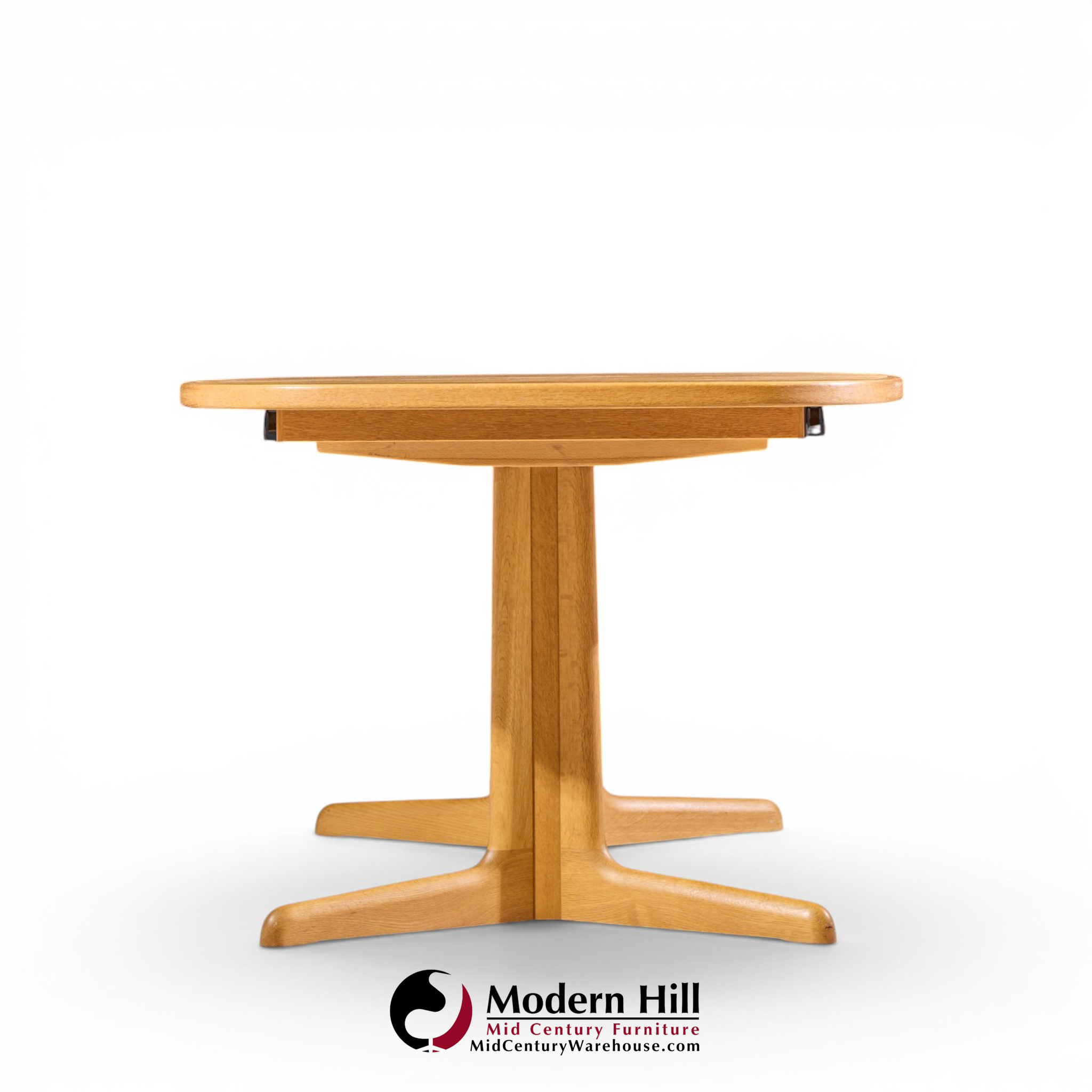 gudme mobelfabrik mid century danish teak expanding dining table with 2 leaves