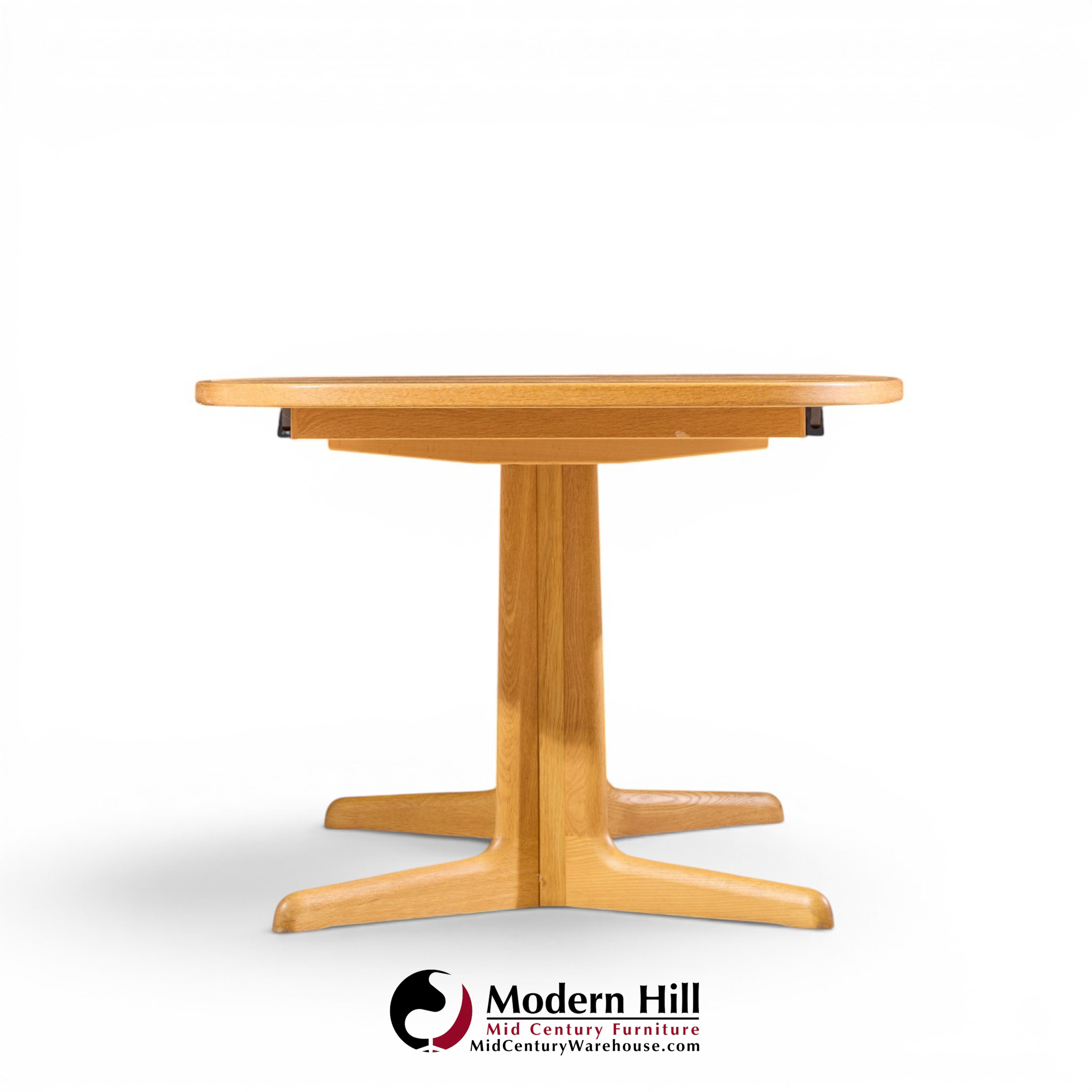 gudme mobelfabrik mid century danish teak expanding dining table with 2 leaves