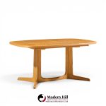 gudme mobelfabrik mid century danish teak expanding dining table with 2 leaves