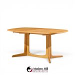 gudme mobelfabrik mid century danish teak expanding dining table with 2 leaves