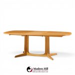 gudme mobelfabrik mid century danish teak expanding dining table with 2 leaves