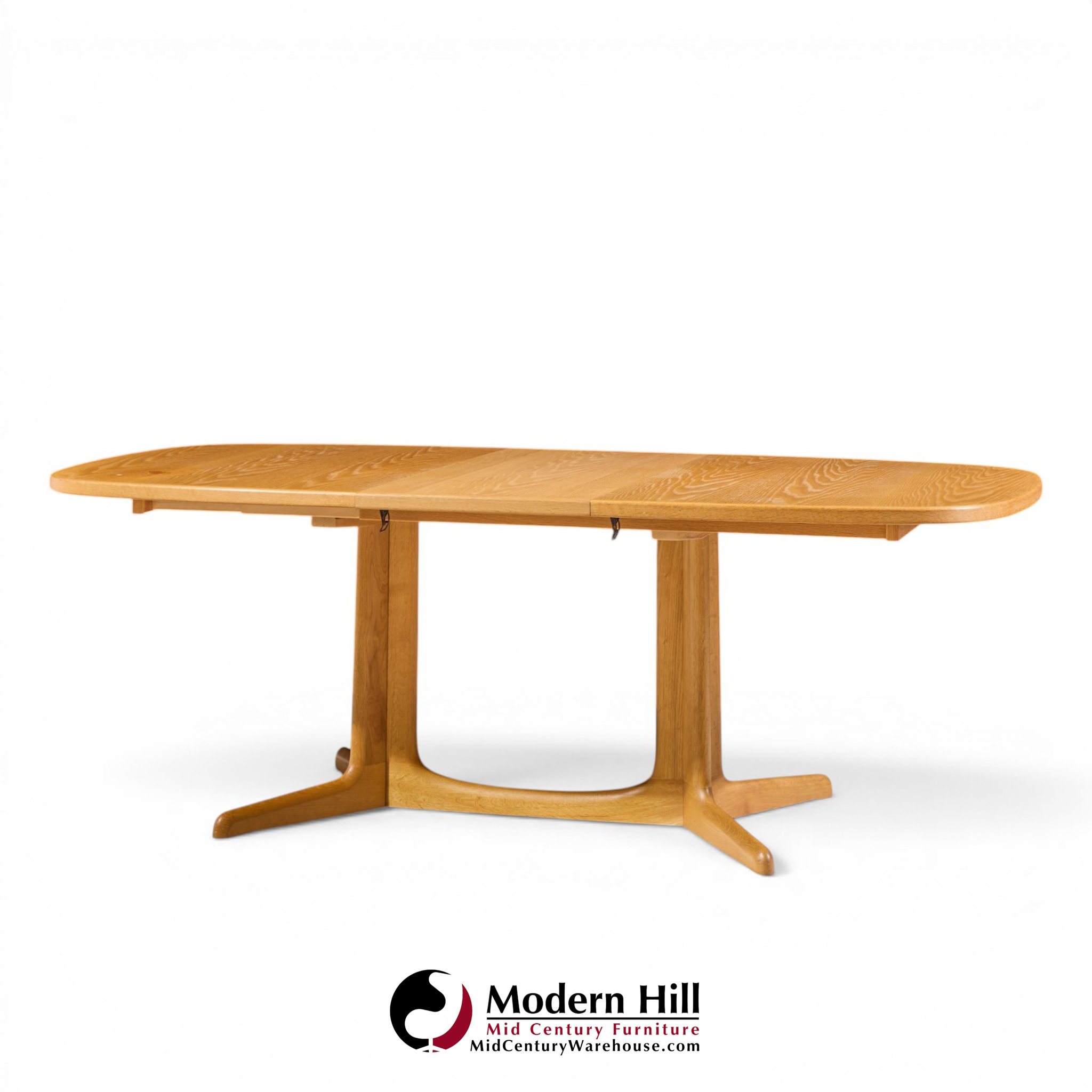 gudme mobelfabrik mid century danish teak expanding dining table with 2 leaves