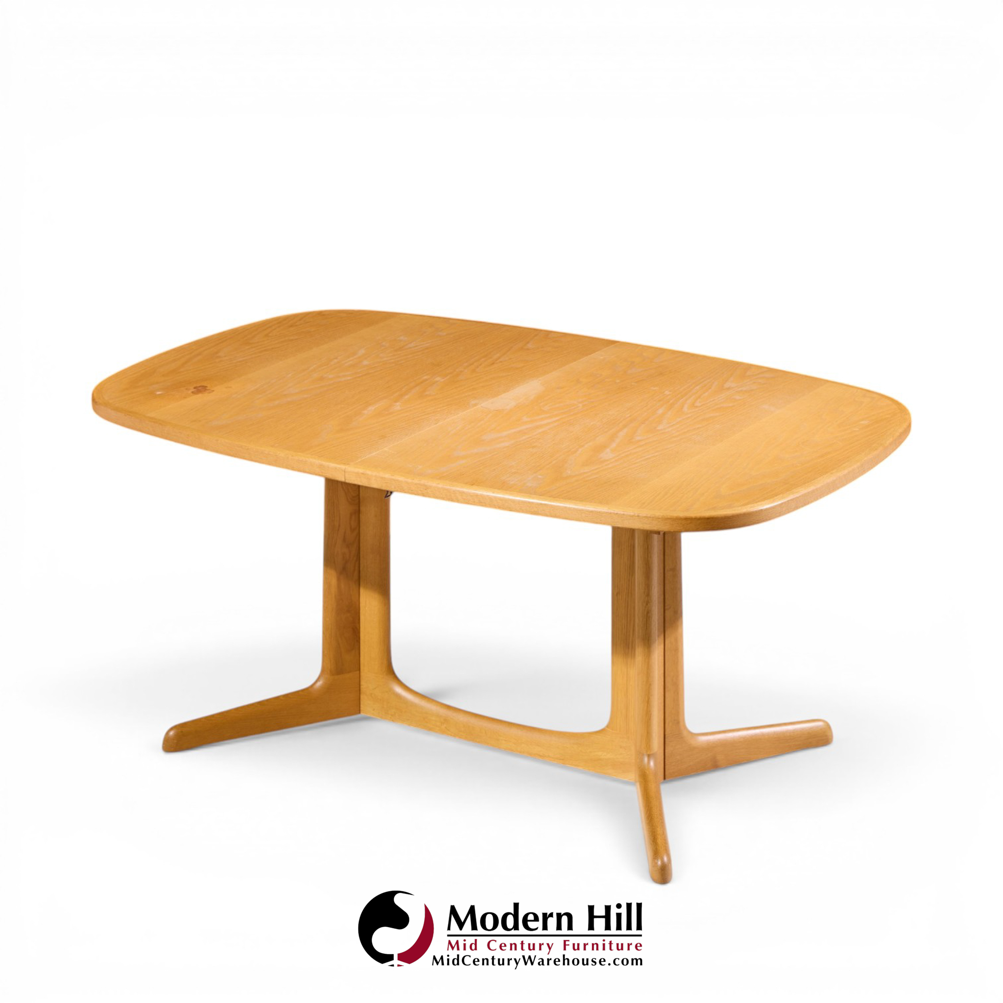 gudme mobelfabrik mid century danish teak expanding dining table with 2 leaves