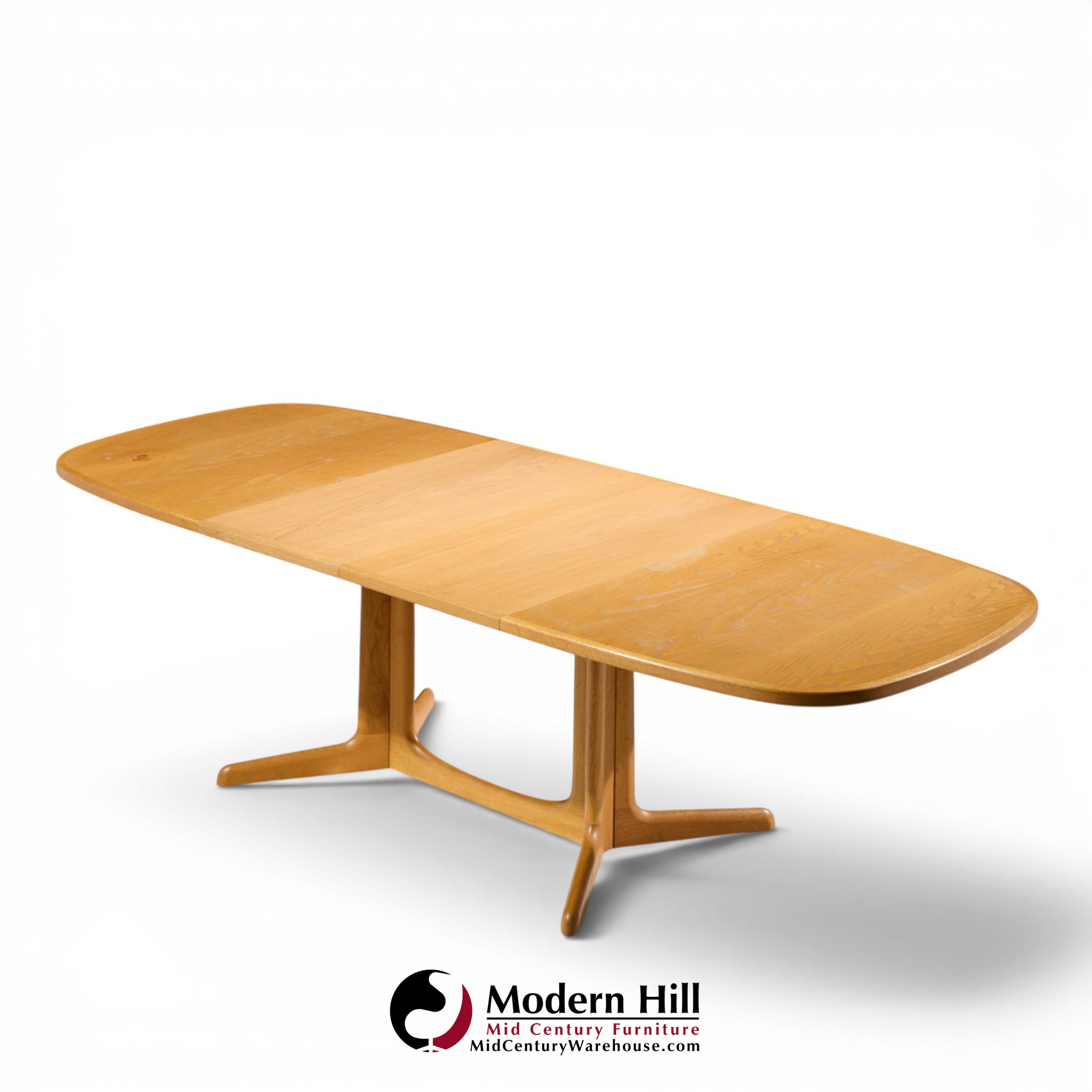gudme mobelfabrik mid century danish teak expanding dining table with 2 leaves