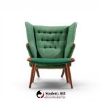 hans wegner for ap stolen ap19 mid century papa bear chair and ottoman